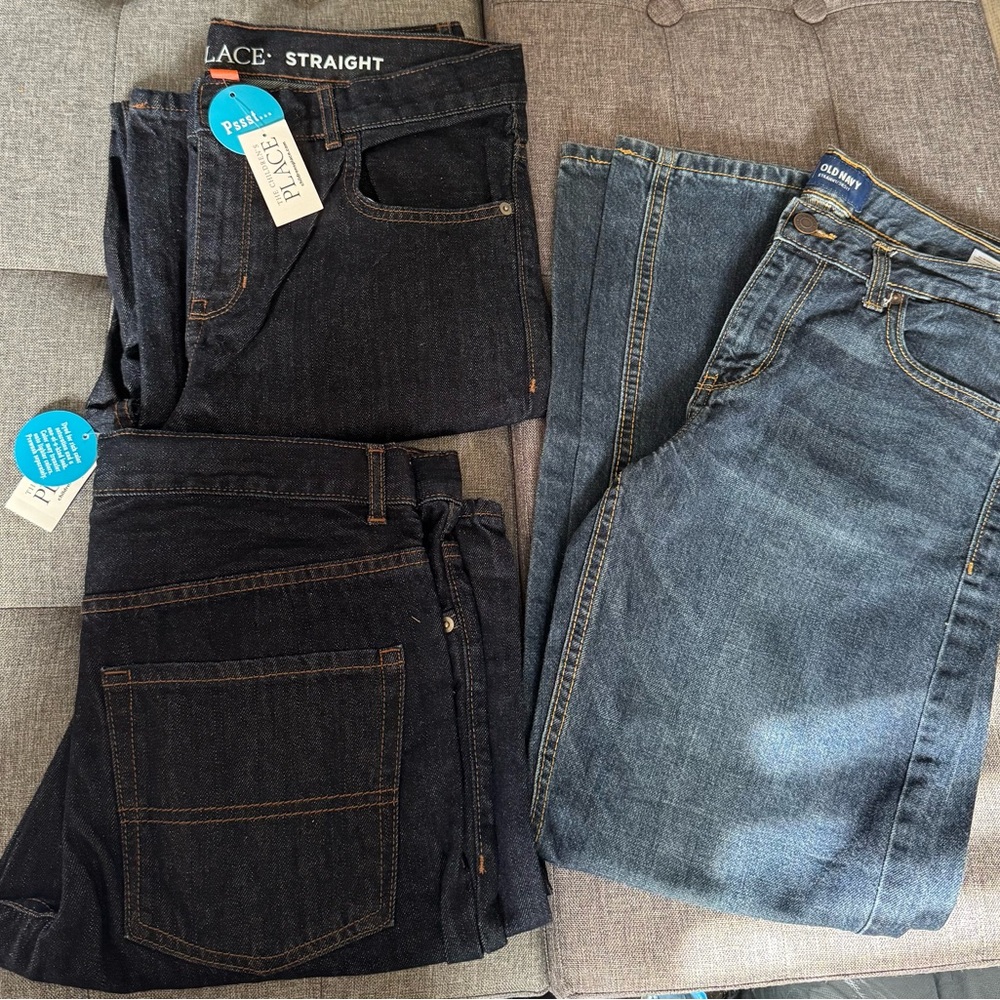 3 pairs of boys jeans 14 Husky
